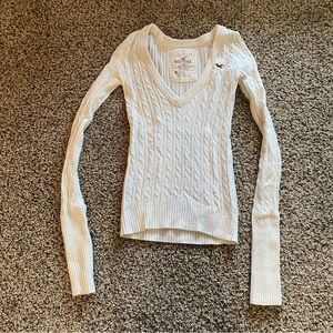 Hollister White Sweater y2k Bella Swan Babydoll twilight  Cream creme white